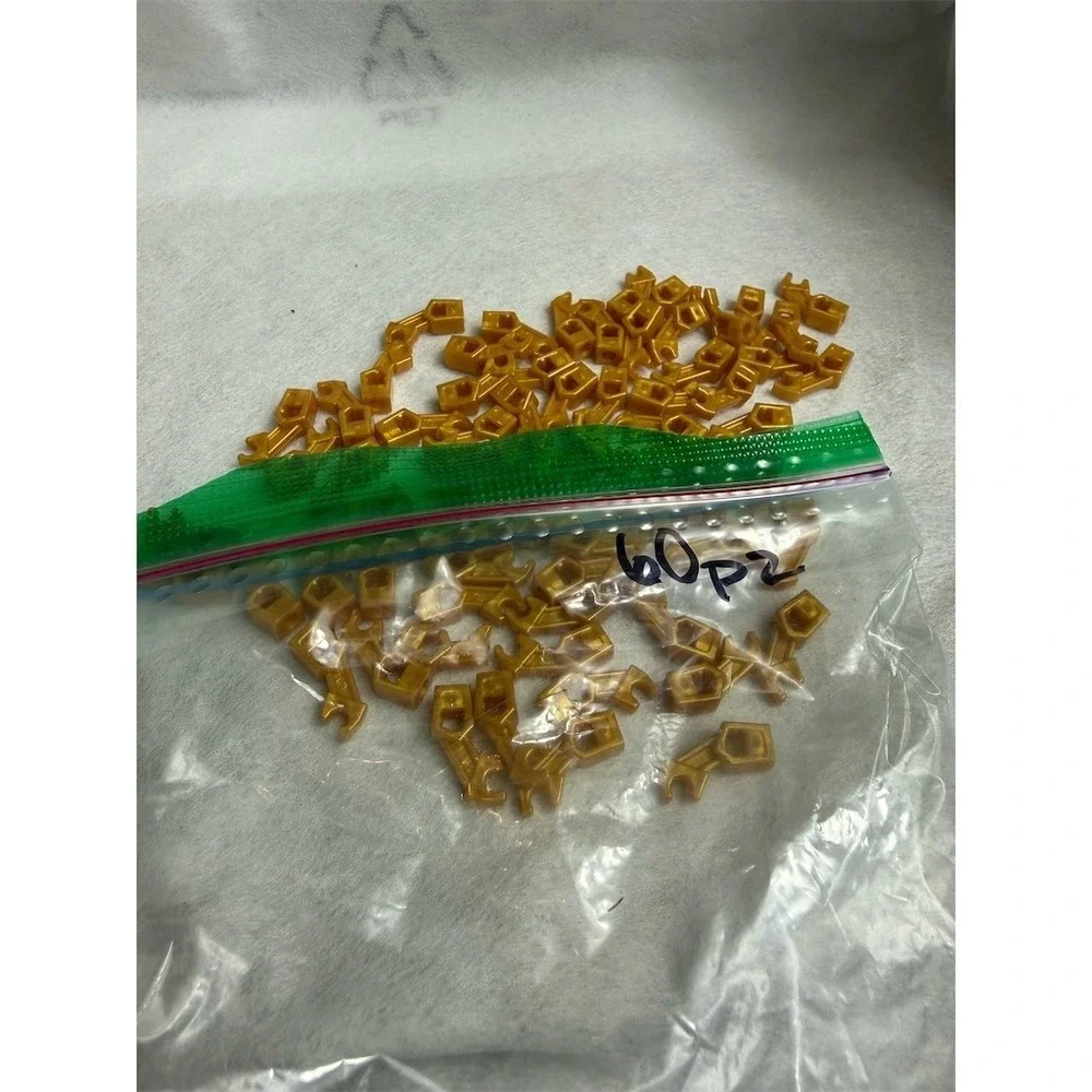 LEGO Pearl Gold Mechanical Arm Parts Lot of 60 Exo-Force Bionicle Technic
